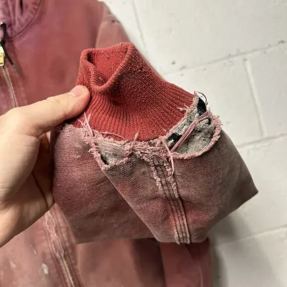 Y2K Carhartt Quilted Active Jacket “Dark Red” J130 DKR